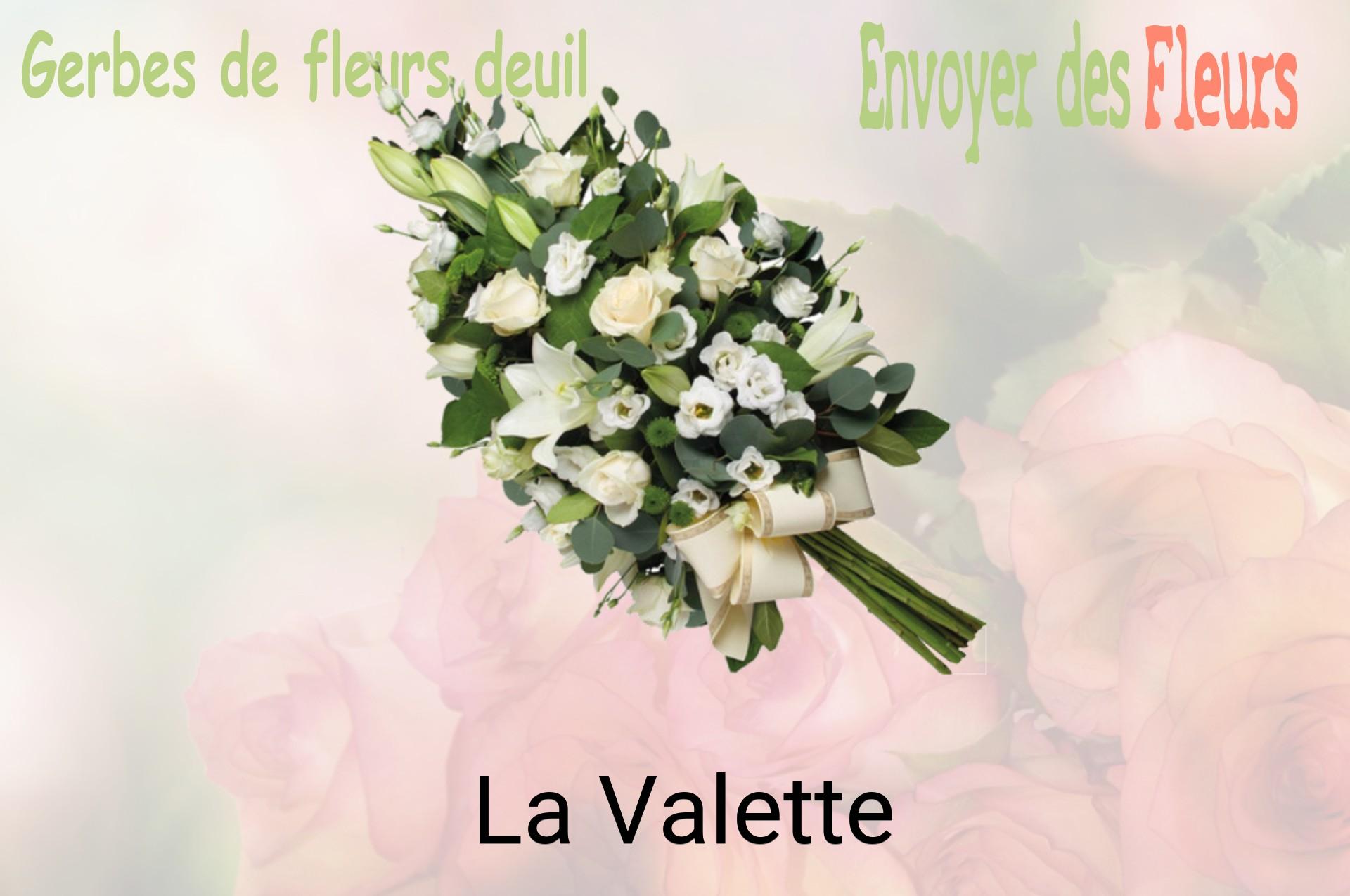 Gerbe de fleurs de deuil livrée à La Valette